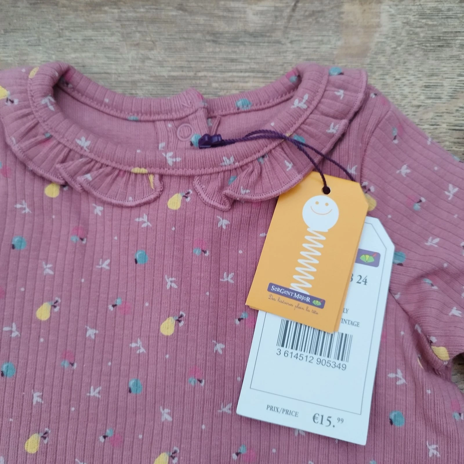 Blouse met lange mouwen fruitprint – photo 5